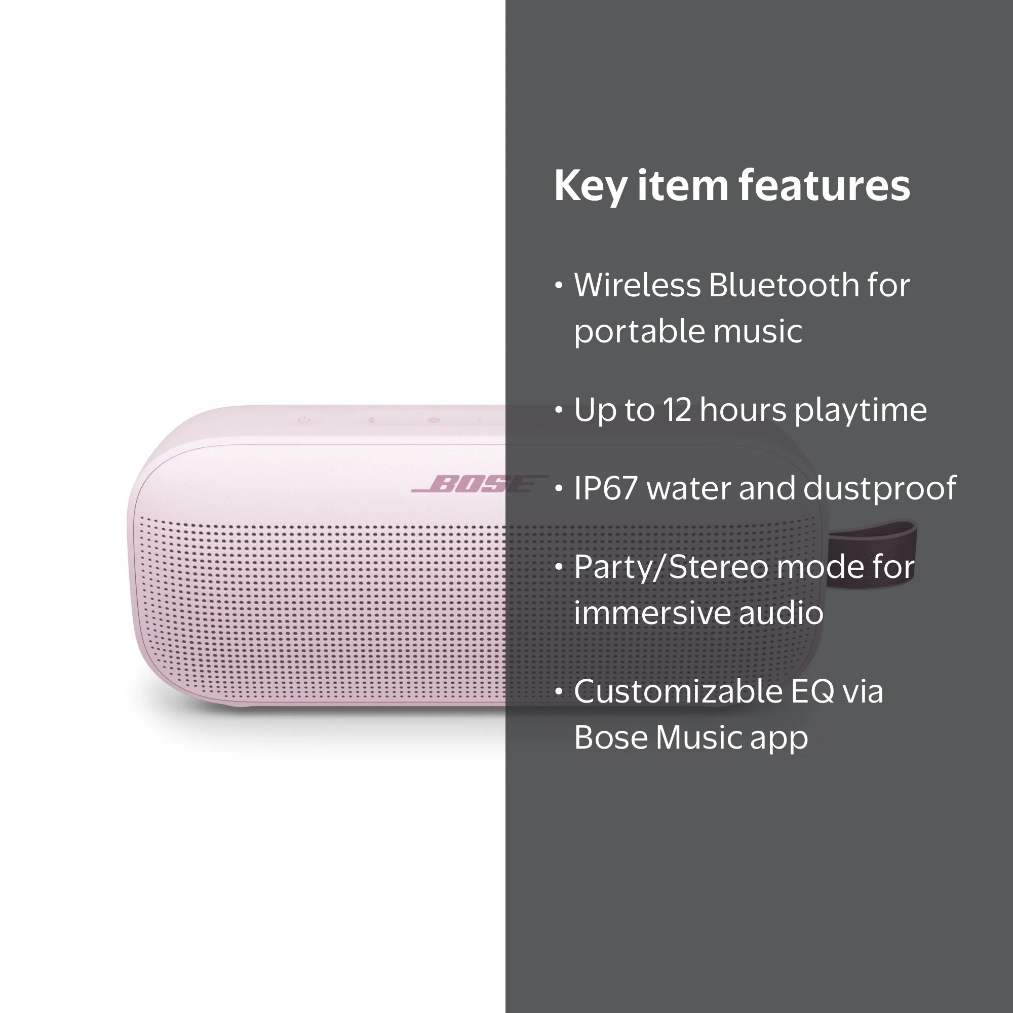 Bose, SoundLink Flex II Wireless Bluetooth Speaker, Pink
