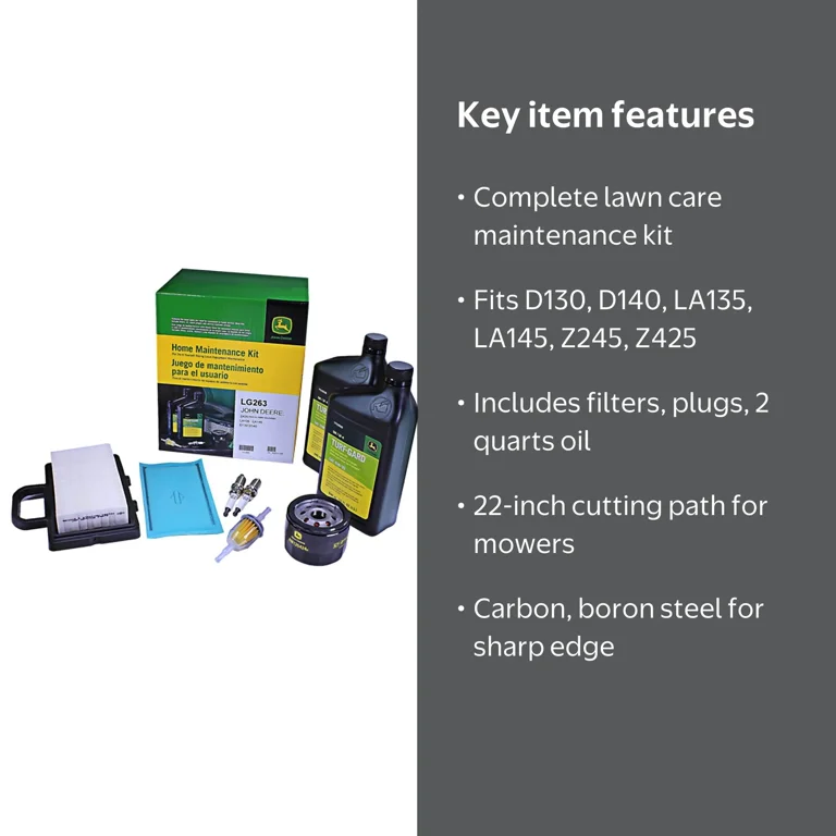 John Deere LG263 Home Maintenance Kit (OEM) - Parts for Tractors