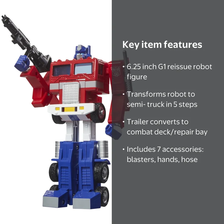 Transformers 40th Anniv Optimus Prime Action Figure, 6.25