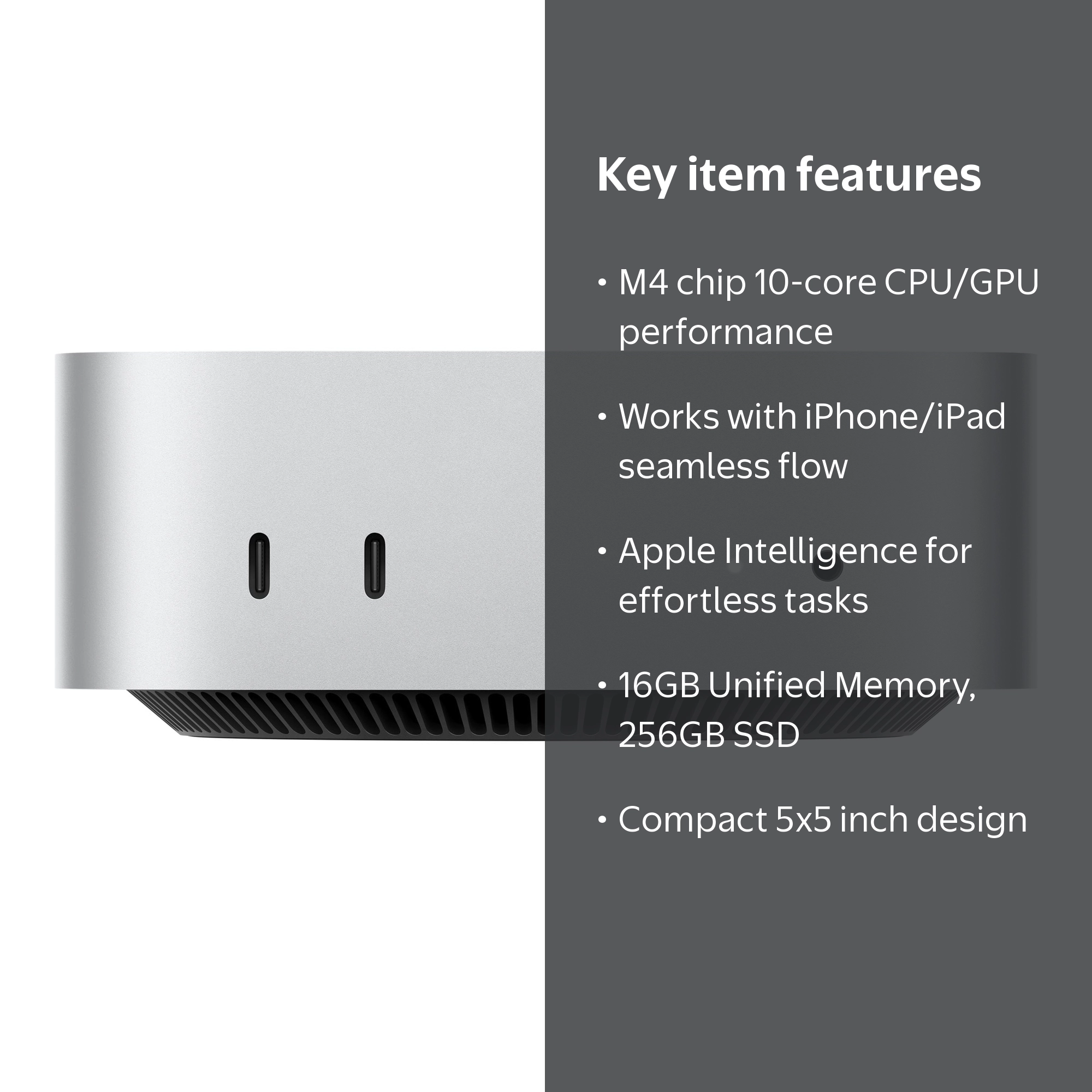 Apple 2024 Mac Mini Desktop Computer with M4 chip with 10‑core CPU