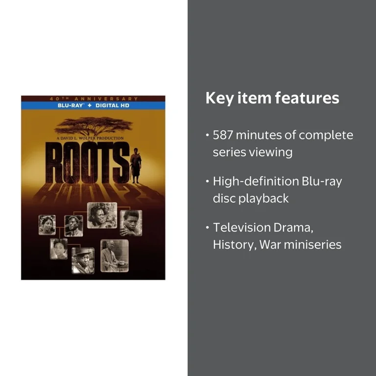 Warner, Roots: The Complete Original Series, Blu-ray - Walmart.com