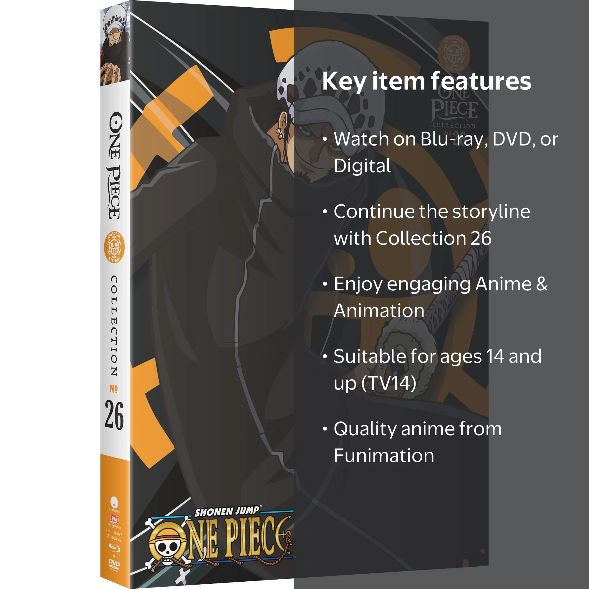 One Piece - Collection 26 (Blu-ray + DVD + Digital Copy) - Walmart.com