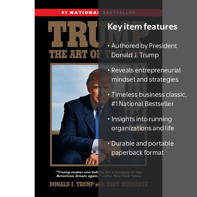 Donald J Trump, The Art of the Deal, Paperback, Business Success