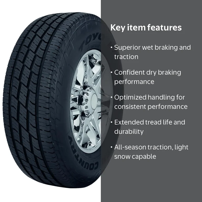 TOYOKO① Toyo, Light Truck Tire, 275/50R21 113V XL, Highway All-Season