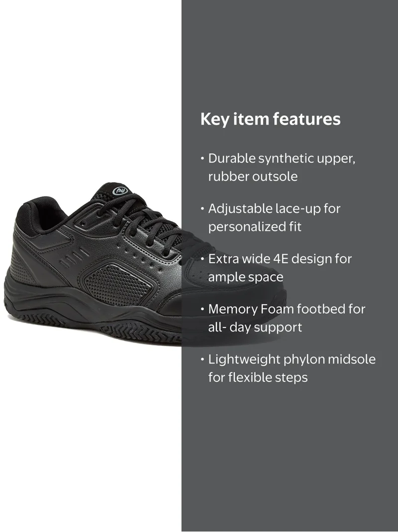 Athletic Works Men's Front Runner Wide Width Sneakers, 4E