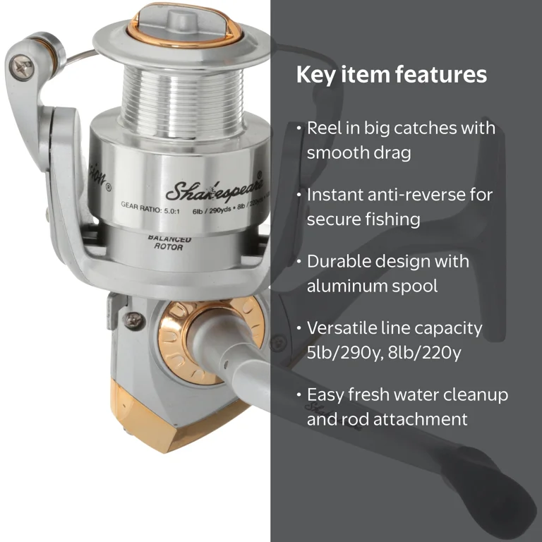 Shakespeare Excursion Spinning Reel 35 Size Spinning Fishing Reel