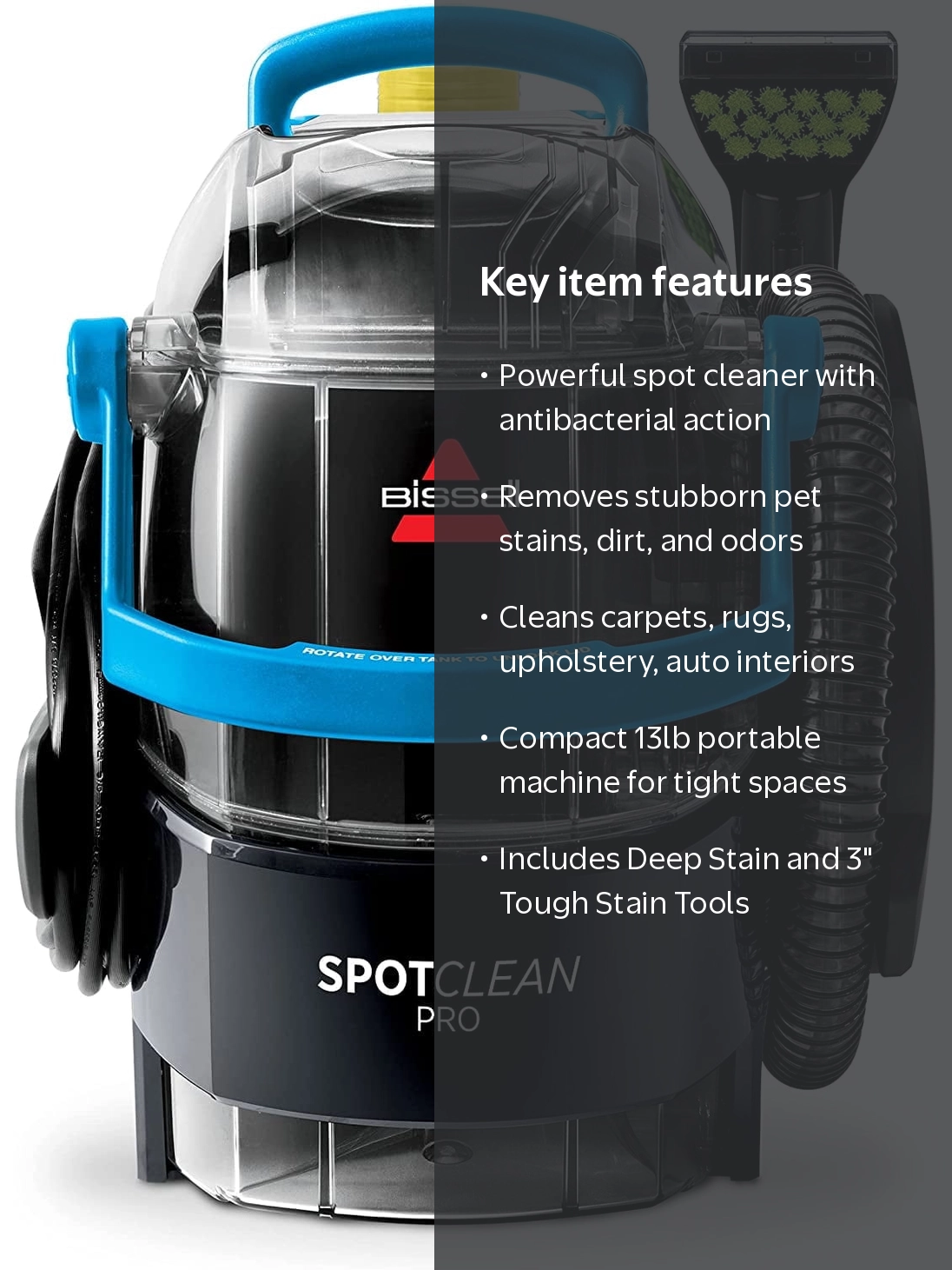 Bissell Spot Clean Pro 未使用 Bissell Spot Clean Pro 未使用 BISSELL SpotClean Pro Portable