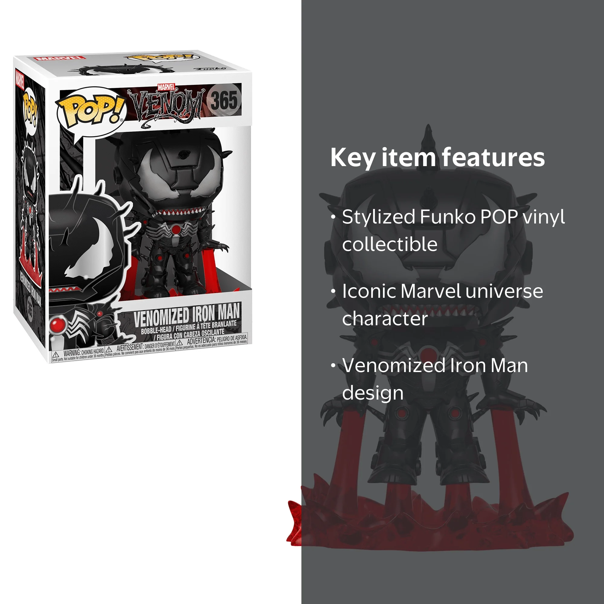 Funko POP Marvel: Venom/Iron Man - IRON MAN Action Figure