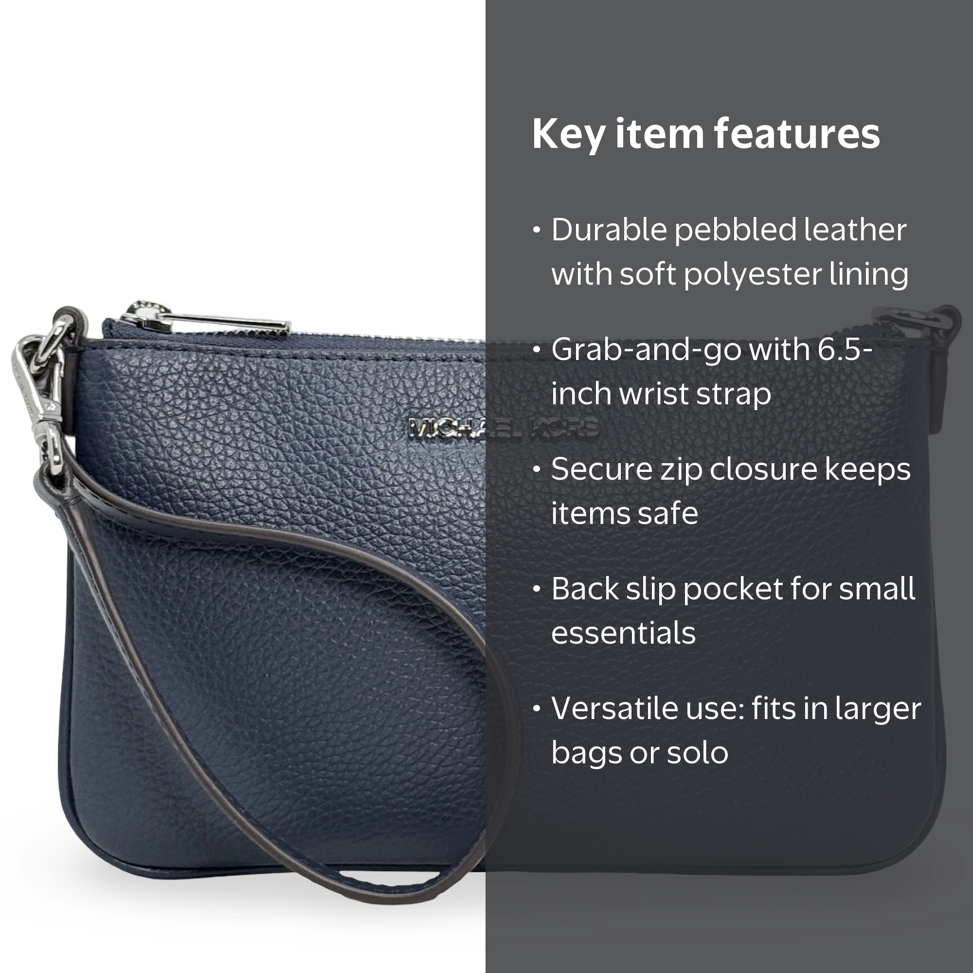 Michael Kors Women's Jet Set Small Pebbled Leather Convertible