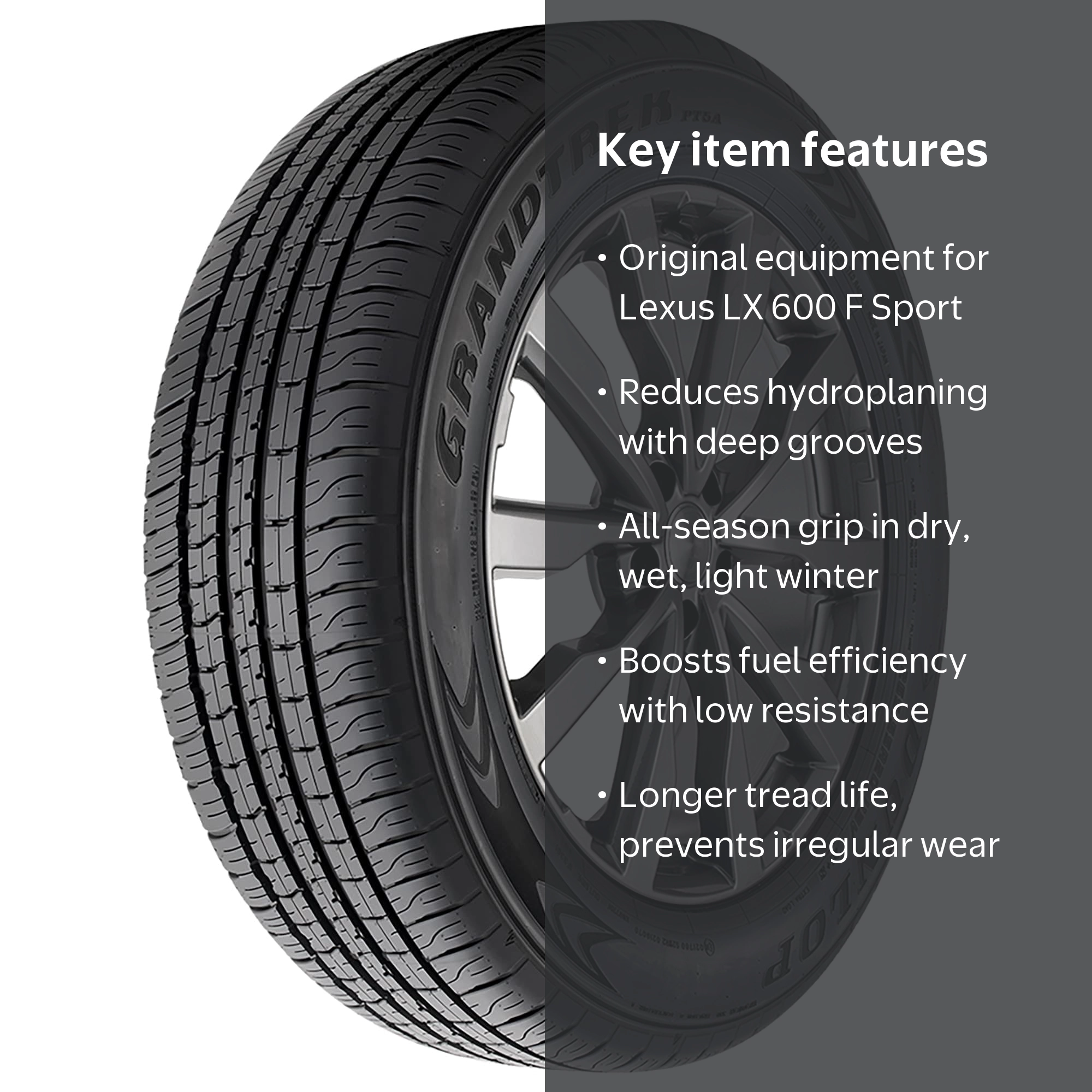 Dunlop Grandtrek PT5A 265/55R20 113V XL dc a/s All Season Tire