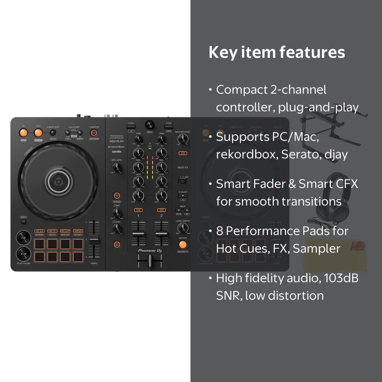 Pioneer DJ, DJ Controller, Black Bundle with Accessories - Walmart.com