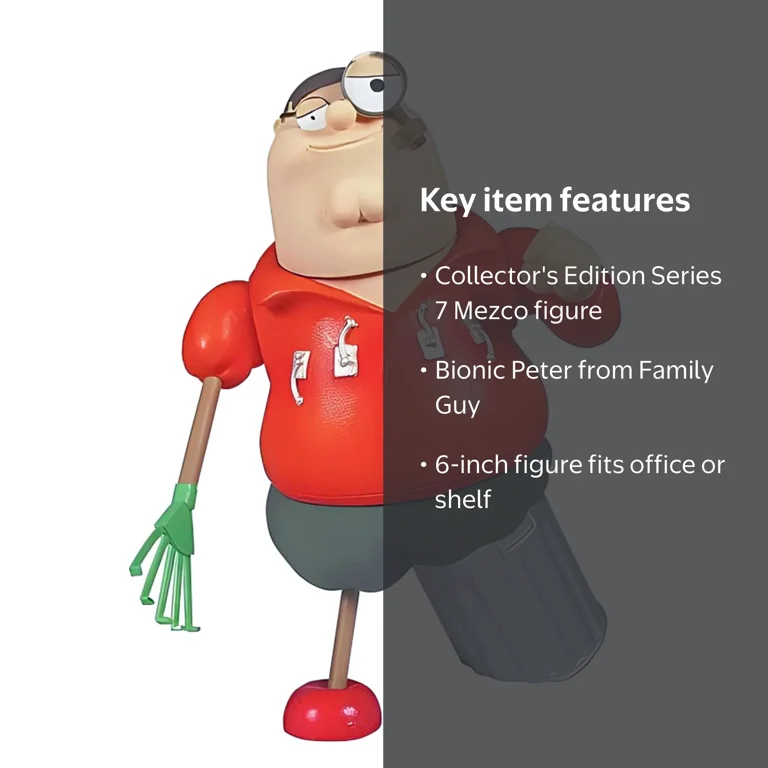 Family Guy Series 7 Action Figure | Bionic Peter - Walmart.com