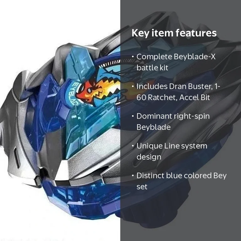 Takara Tomy Beyblade X Dran Buster Starter Set, Attack Type, Blue