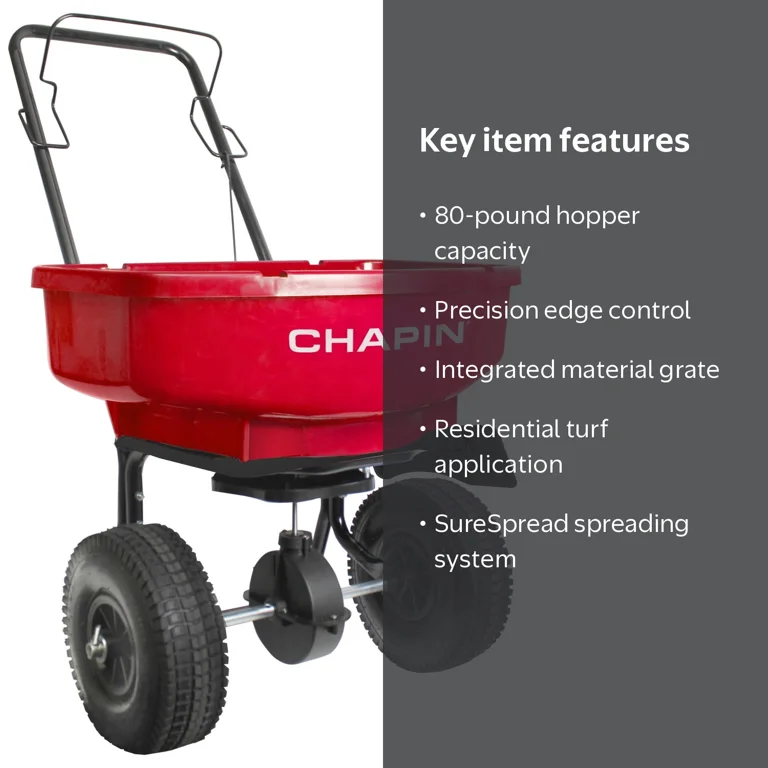 Chapin 81000A 80-Pound Residential Turf Spreader - Walmart.com