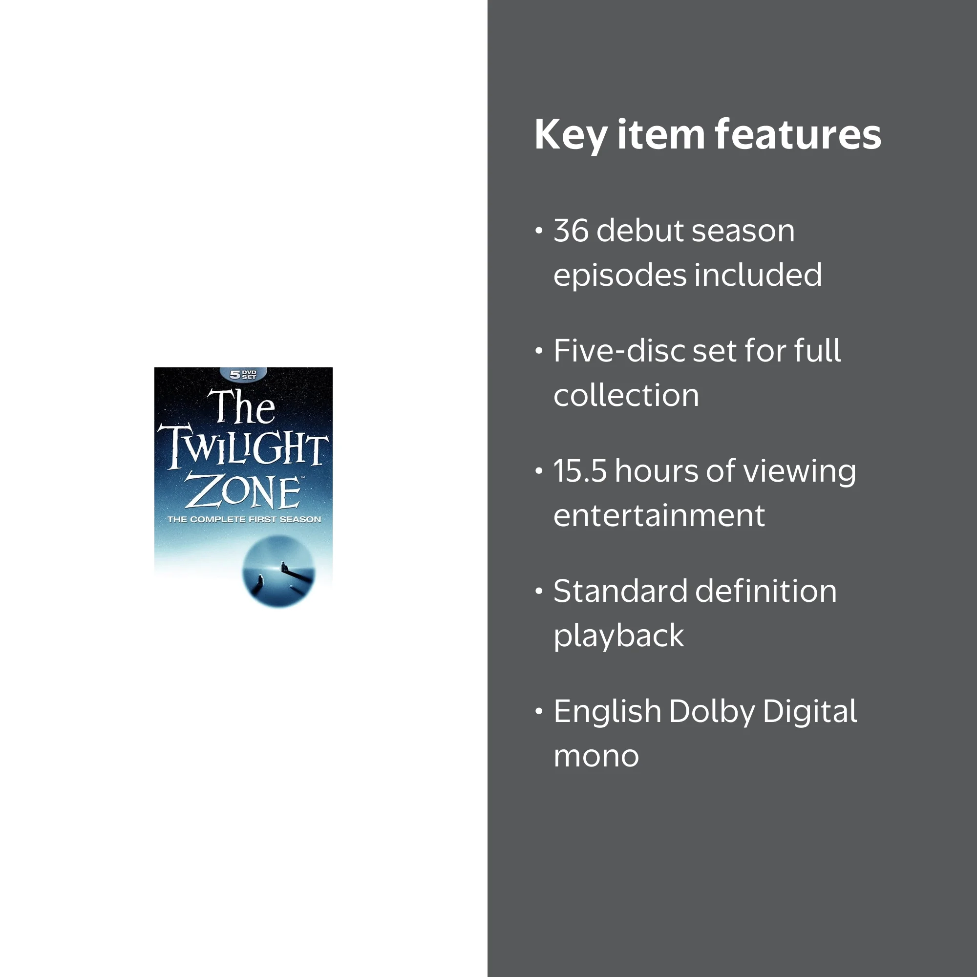 The Twilight Zone: The Complete First Season - Walmart.com