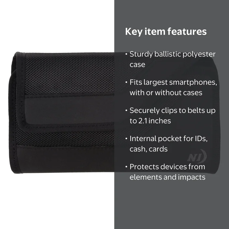 Nite Ize Universal Cellphone Clip Case XXL Sideways Black