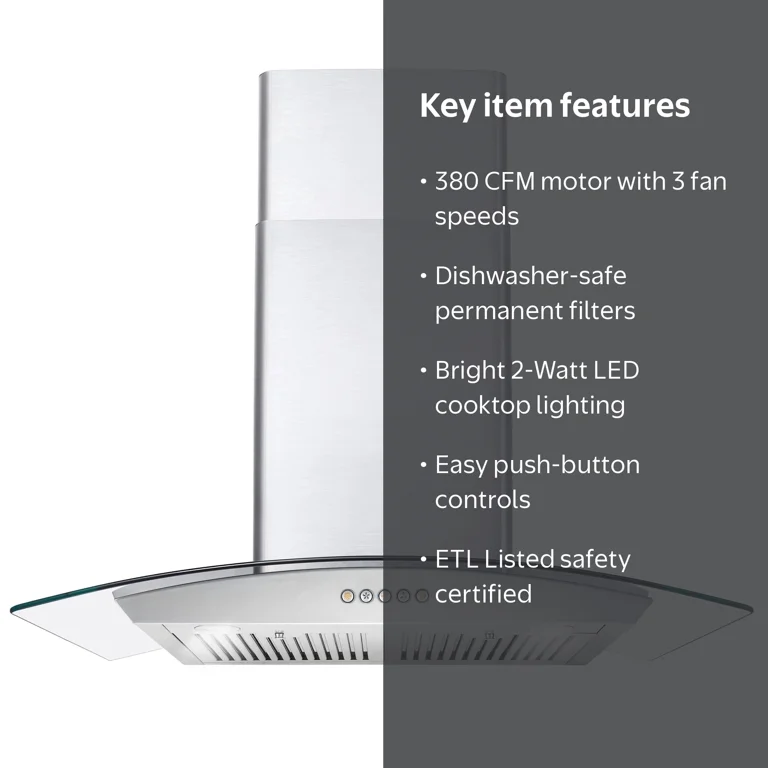 Cosmo 30 in. Ducted Wall Mount Range Hood Kitchen Hood in