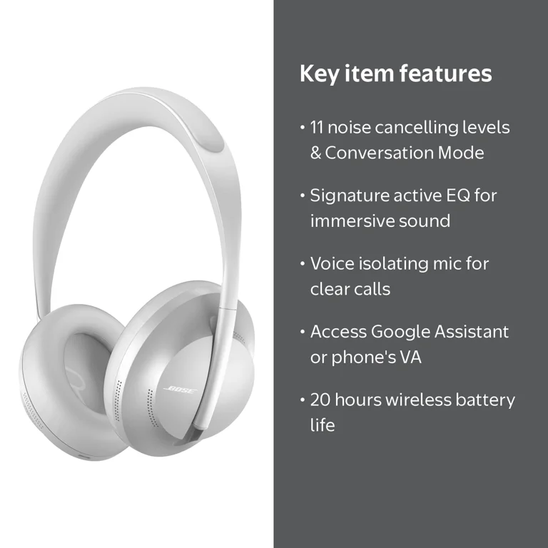 Bose Wireless Noise Cancelling Comfort Headsets 700, Over-Ear