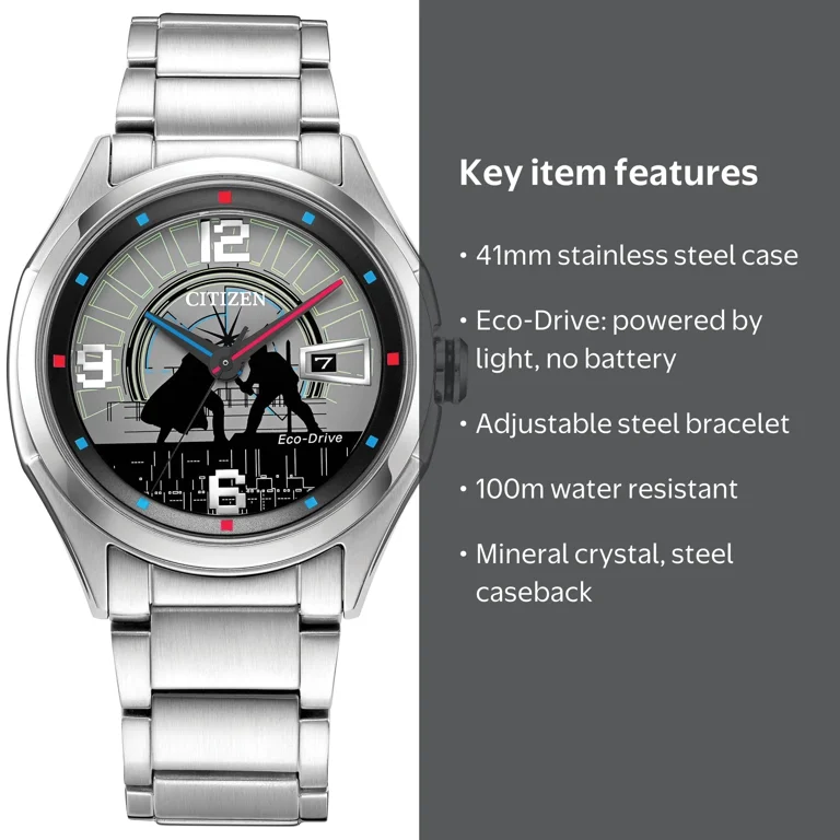 Stainless Steel Citizen Darth Vader Watch Limited Edition Citizen Darth Vader Watch Han Solo Star Wars Limited  Edition Watch By Citizen Sale Star Wars