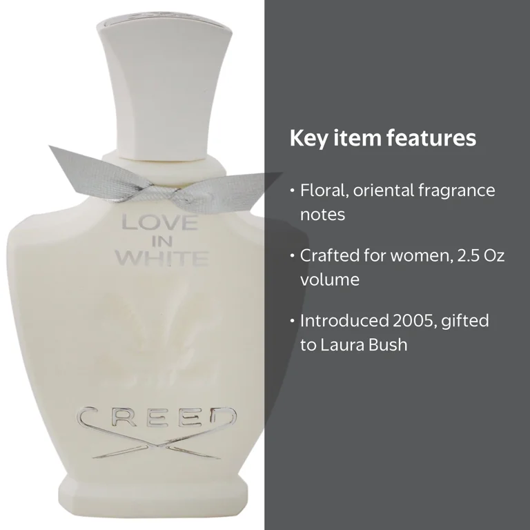 Creed, Love In White Eau De Parfum, 2.5 Oz, Perfume For Women