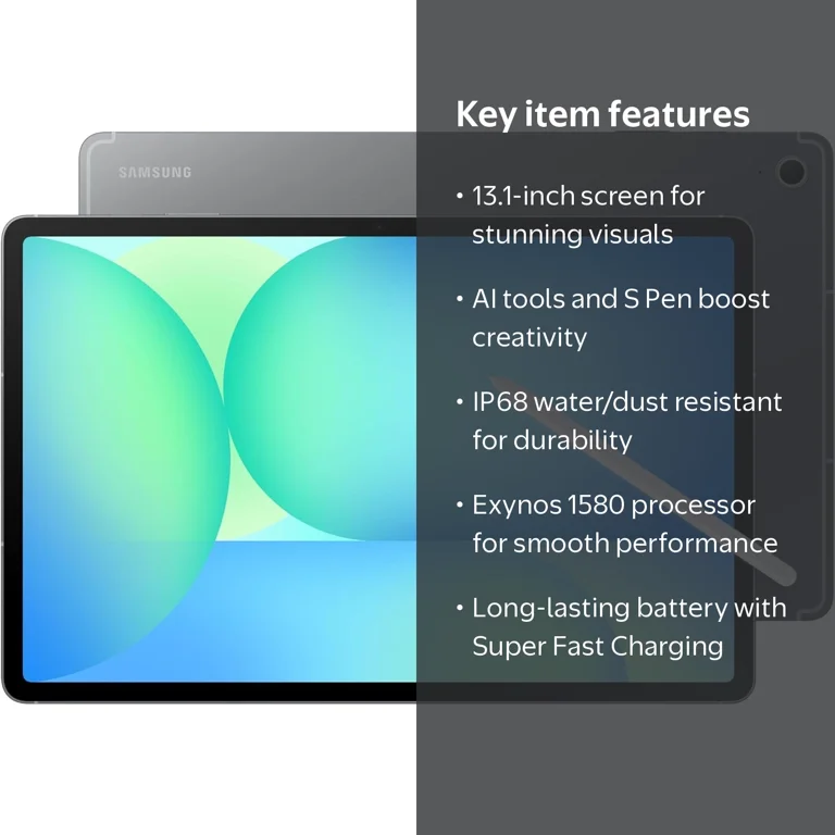 Samsung, Galaxy Tab S10 FE+ Plus, 128GB, 13.1