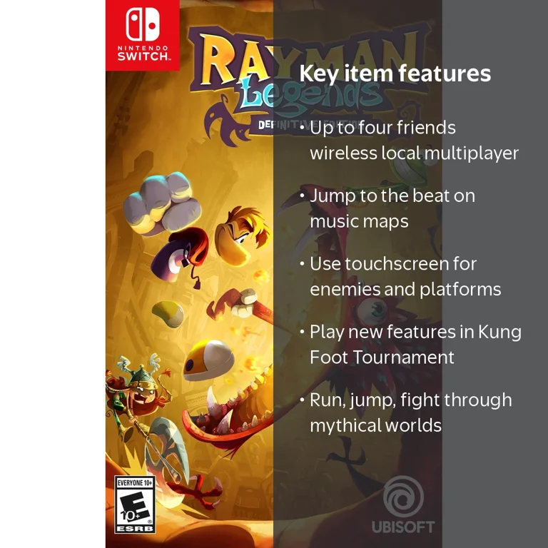 Ubisoft, Rayman Legends, Definitive Edition, Nintendo Switch