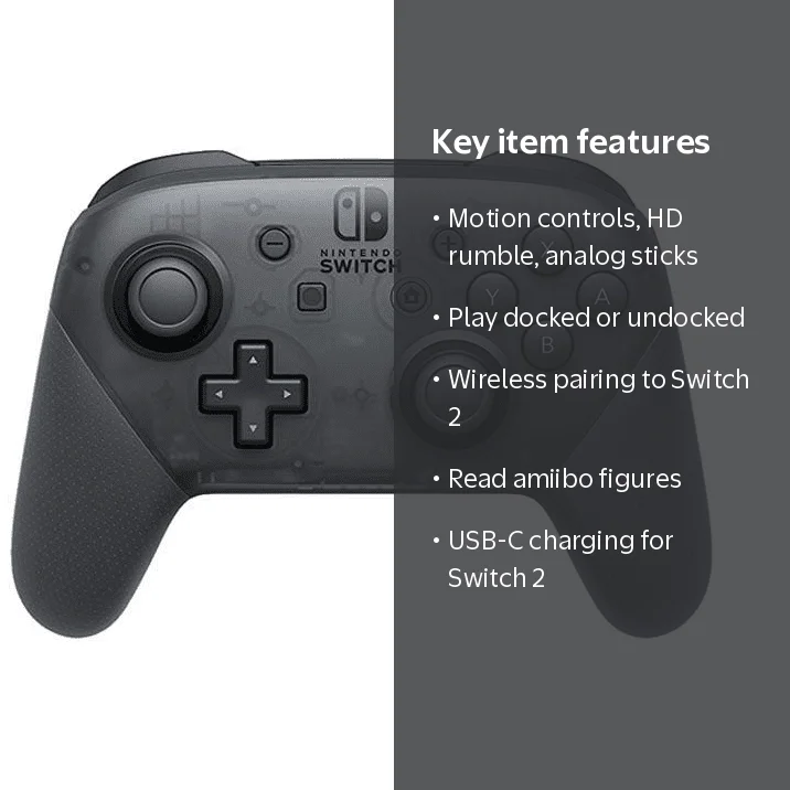 Nintendo, Pro Controller, Wireless, Multicolor, Size M - Walmart.com