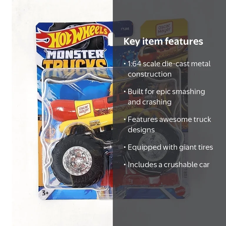 Hot Wheels Monster Trucks 1:64 Scale Die-Cast Vehicle | Oscar