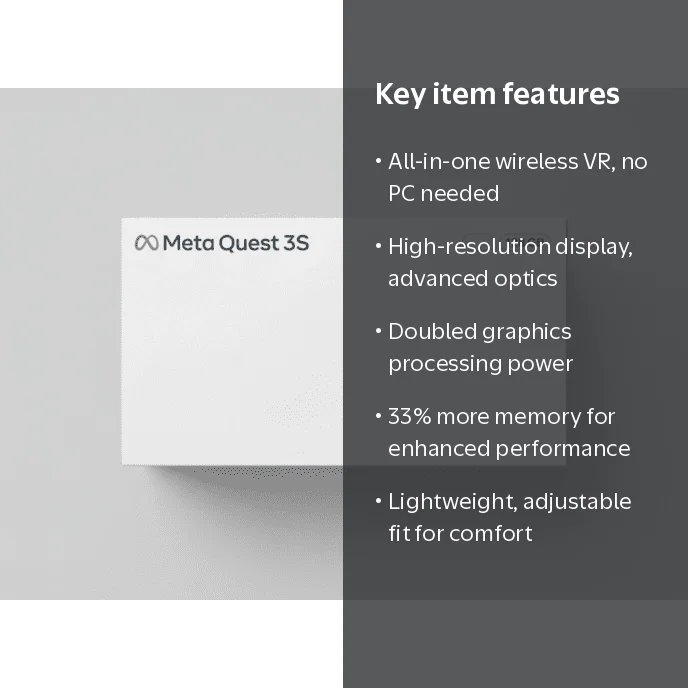 New FT Meta Quest 3S 128GB All-in-One VR Headset –Thirty-Three