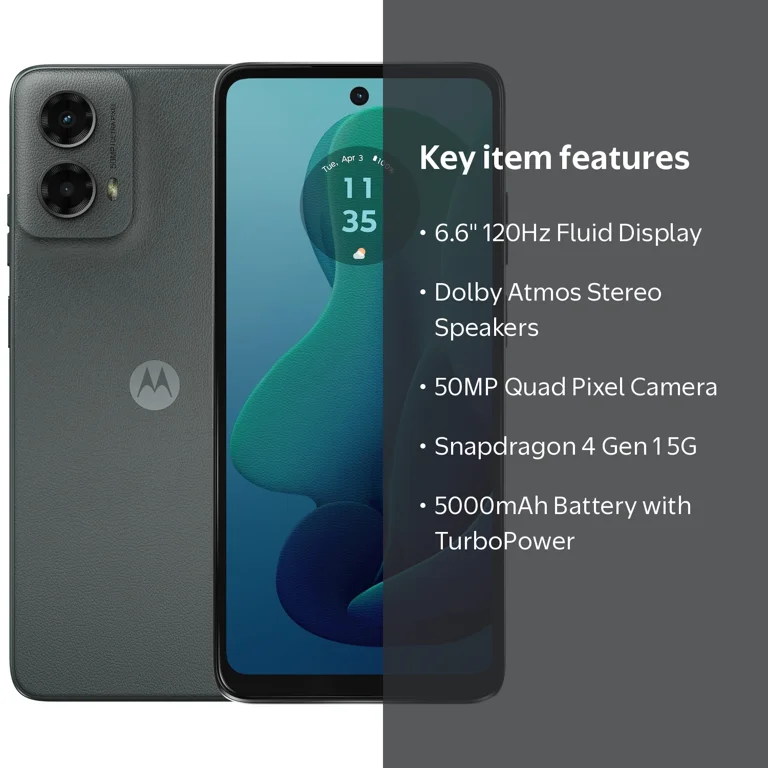 Motorola, Moto G 5G, 128GB, Green, Unlocked with 50MP Camera