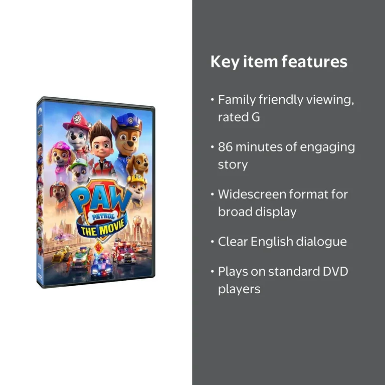 Paramount Home Video, DVD, PAW Patrol The Movie G with Kids
