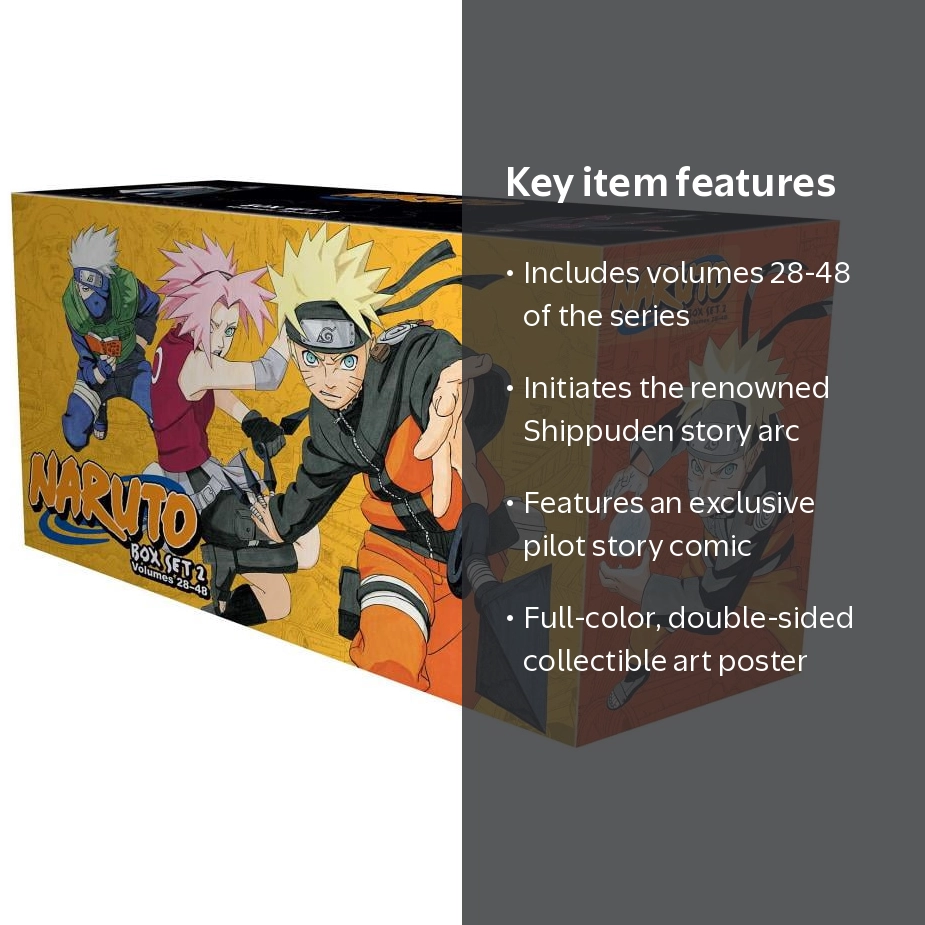 Naruto Box Set 2: Volumes 28-48 with Premium (MANGA GRAPHIC Series