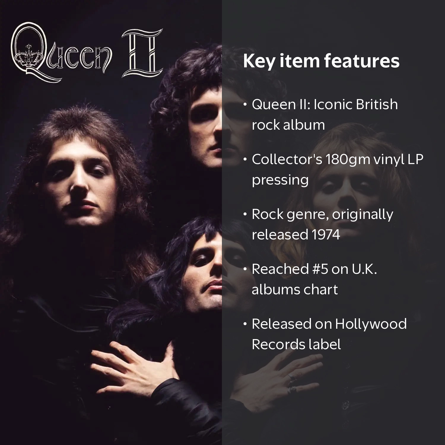 Hollywood Records, Vinyl Record, Queen II, Limited 180gm LP