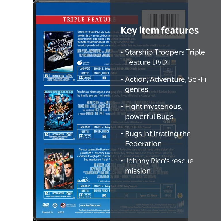 Sony Pictures Starship Troopers Trilogy Collection: Sci-Fi