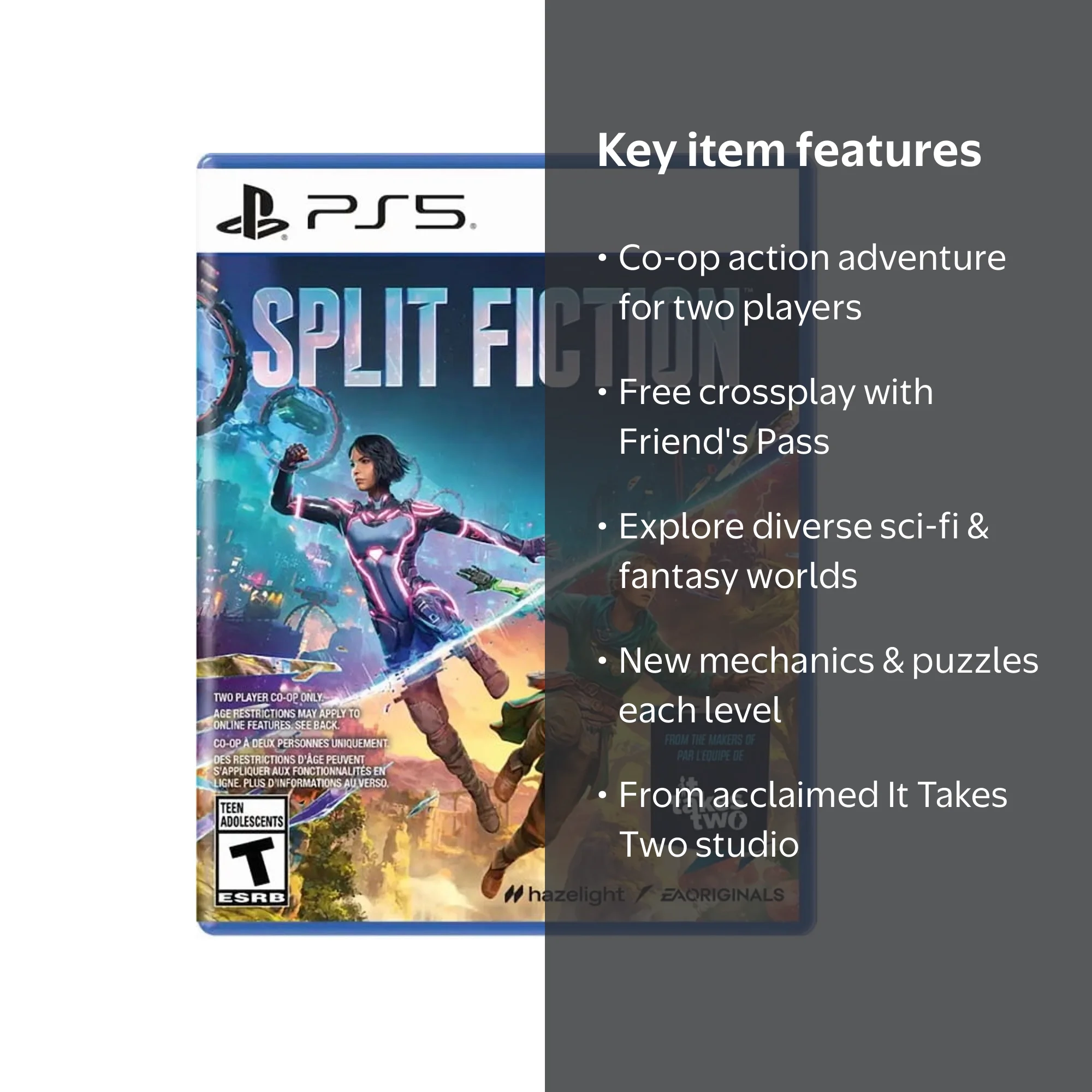 Electronic Arts PlayStation 5 Game, Split Fiction, Co-op Action