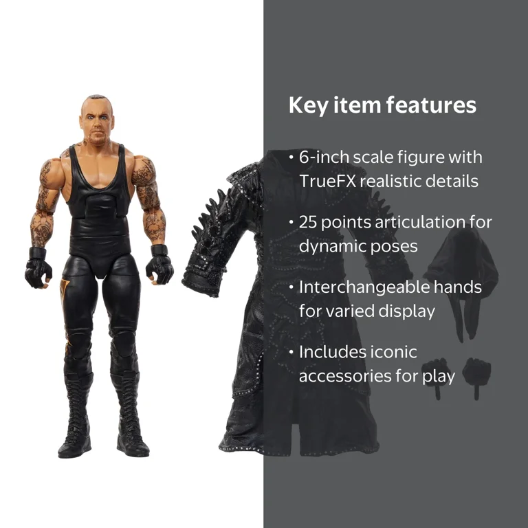 WWE Elite Undertaker Action Figure, Greatest Hits 6-inch