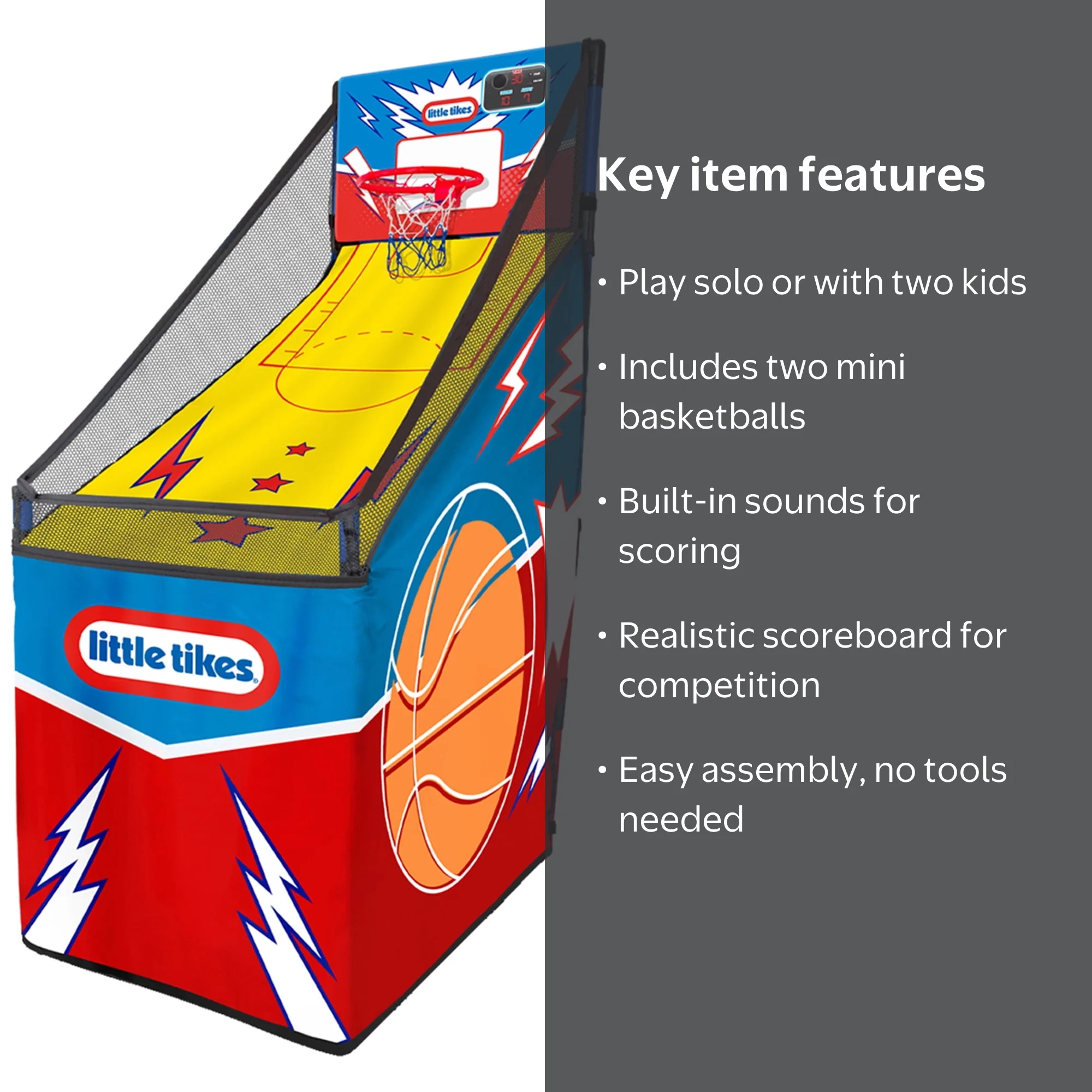 Little Tikes Easy Score Arcade Game - Indoor Basketball Hoop