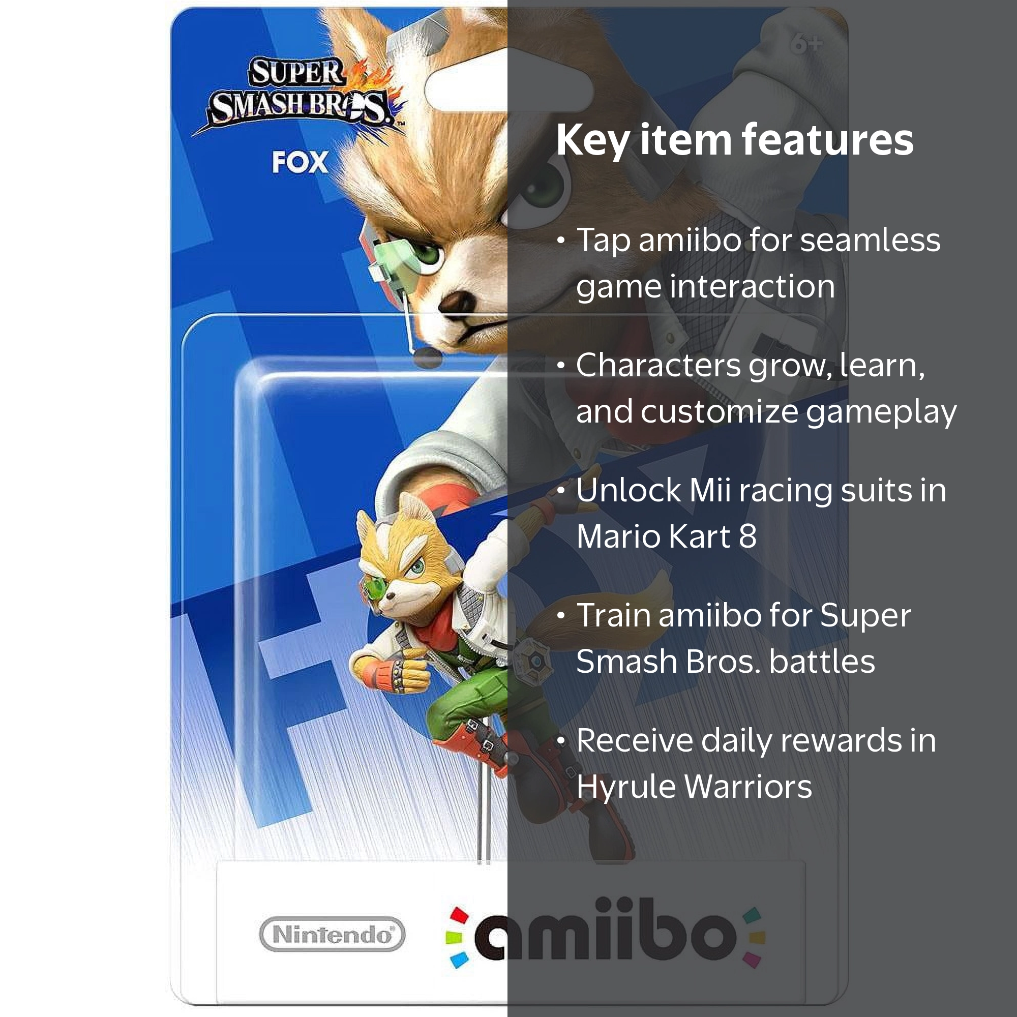 Fox Super Smash Bros Series Amiibo (Nintendo Wii U or 3DS