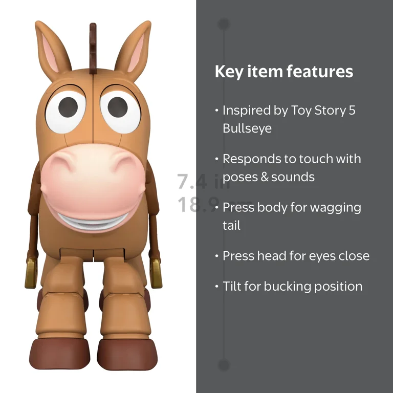 Disney Pixar Toy Story Lil Partner Bullseye Horse Figure, Sounds