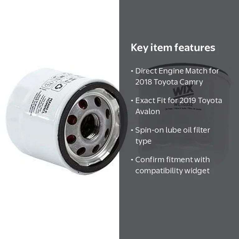 WIX Filters, Oil Filter, 16400-87101, for Toyota Camry Avalon more
