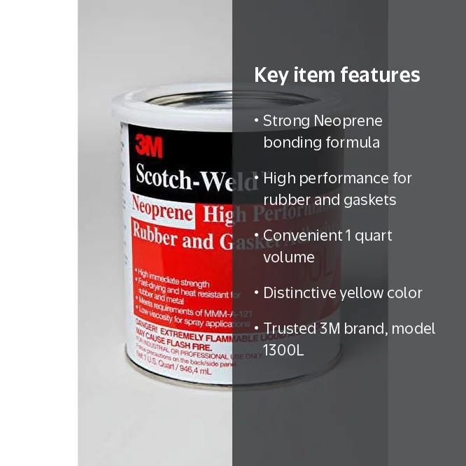 3M Neoprene High Performance Rubber and Gasket Adhesive 1300L