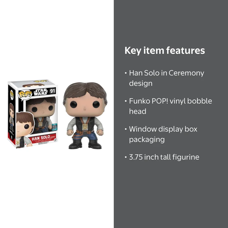 Funko POP! Star Wars Han Solo Vinyl Bobble Head (Ceremony