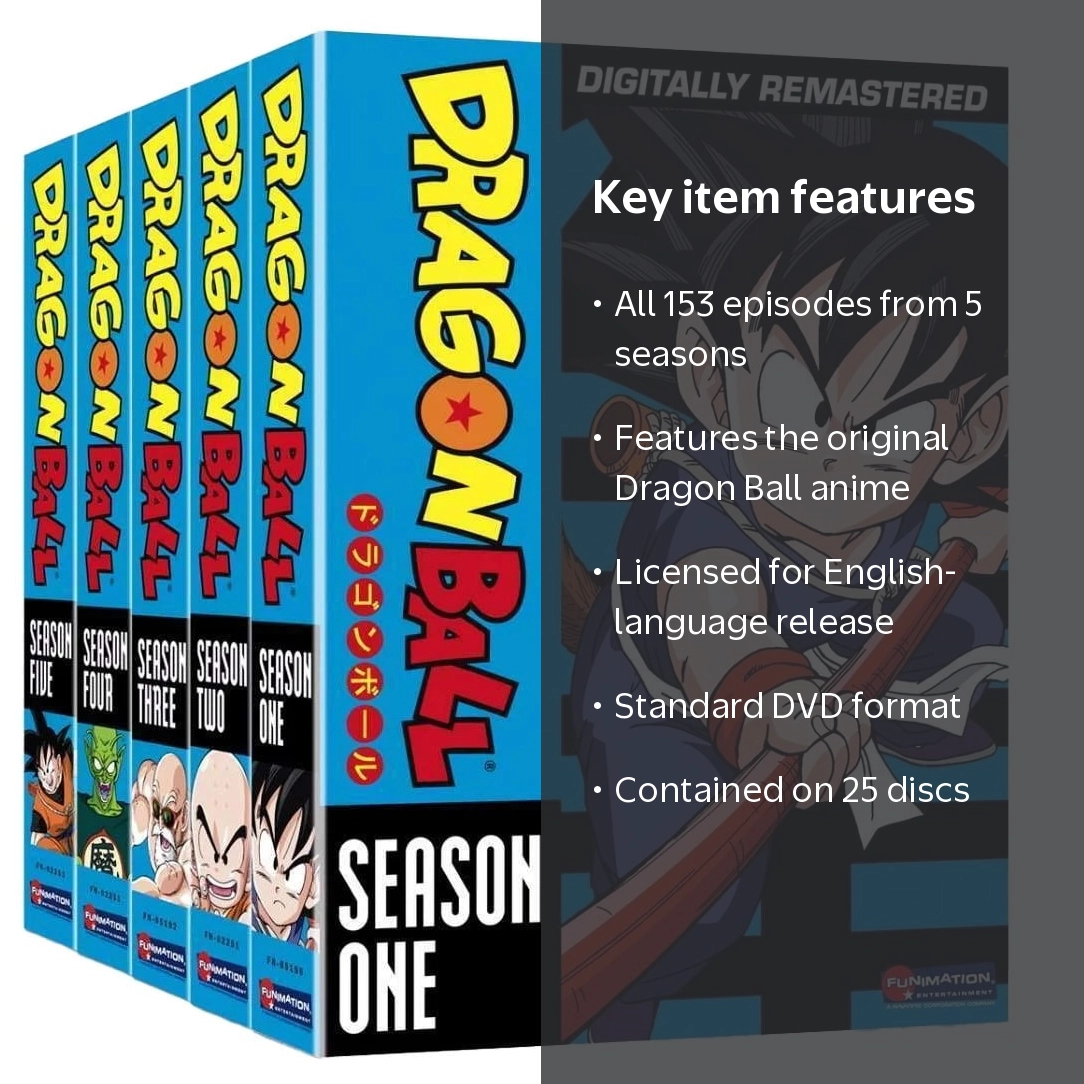 Dragon Ball Z Complete Series Seasons 1-5 Full Box Set (25-Disc