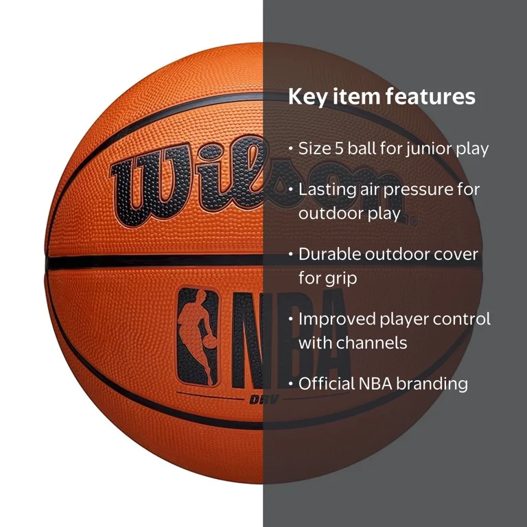 Wilson NBA DRV Outdoor Basketball - Brown, Size 5 - 27.5