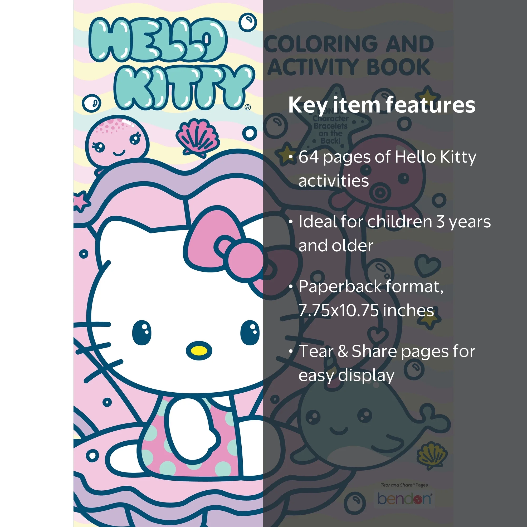 Sanrio Hello Kitty 64-Page Coloring & Activity Book, by Bendon