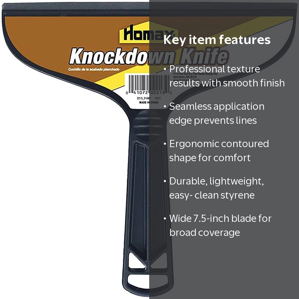 Homax, Knockdown Plastic Texture Knife, 7 1/2 inches - Walmart.com