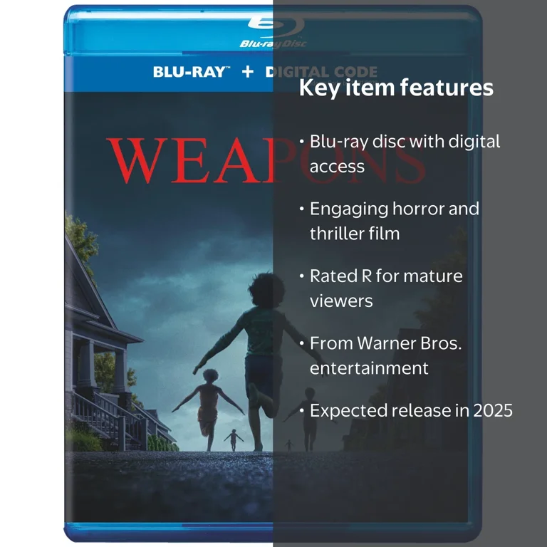 Weapons Blu-ray + Digital Copy, Horror Warner Bros - Walmart.com