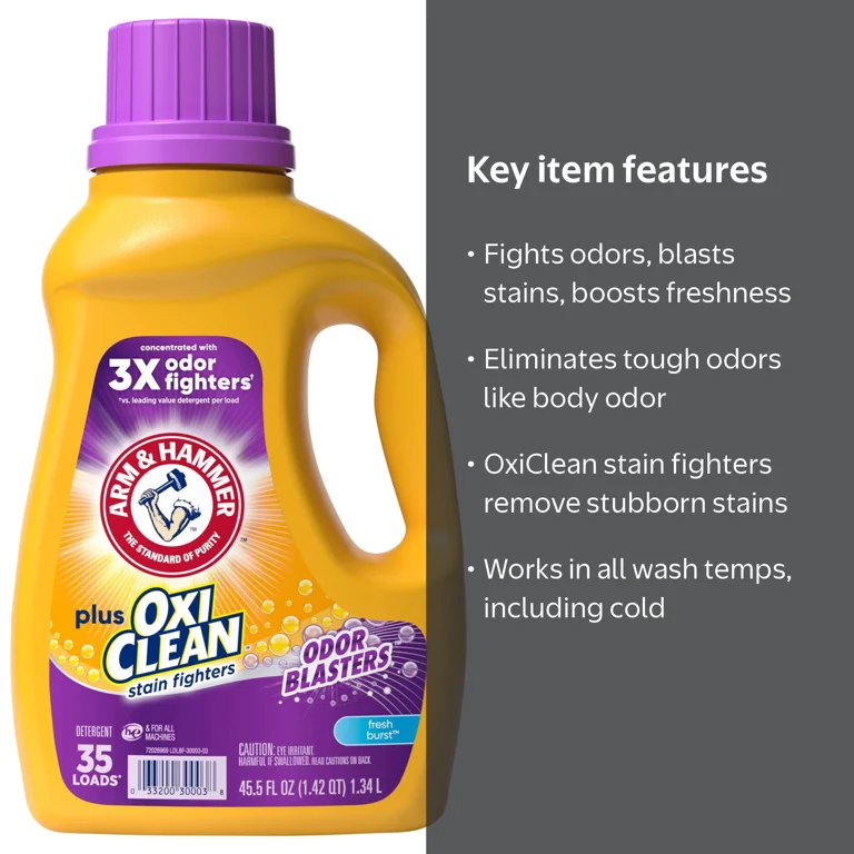 Arm & Hammer Plus OxiClean Odor Blasters Fresh Burst, 35 Loads