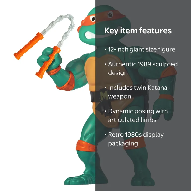 Teenage Mutant Ninja Turtles 12” Michelangelo Giant Figure