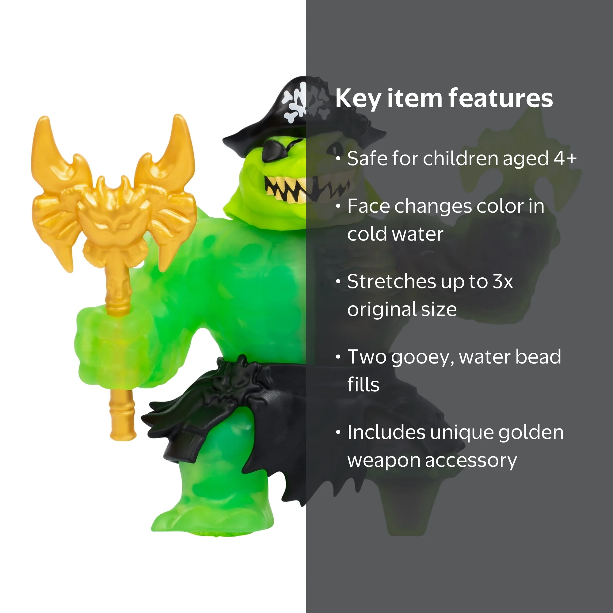 夏目緑　OVER REQUIEMZ　WonderGOO HGJZ Heroes of Goo Jit Zu Rockjaw Pack, Super Stretchy, Squishy